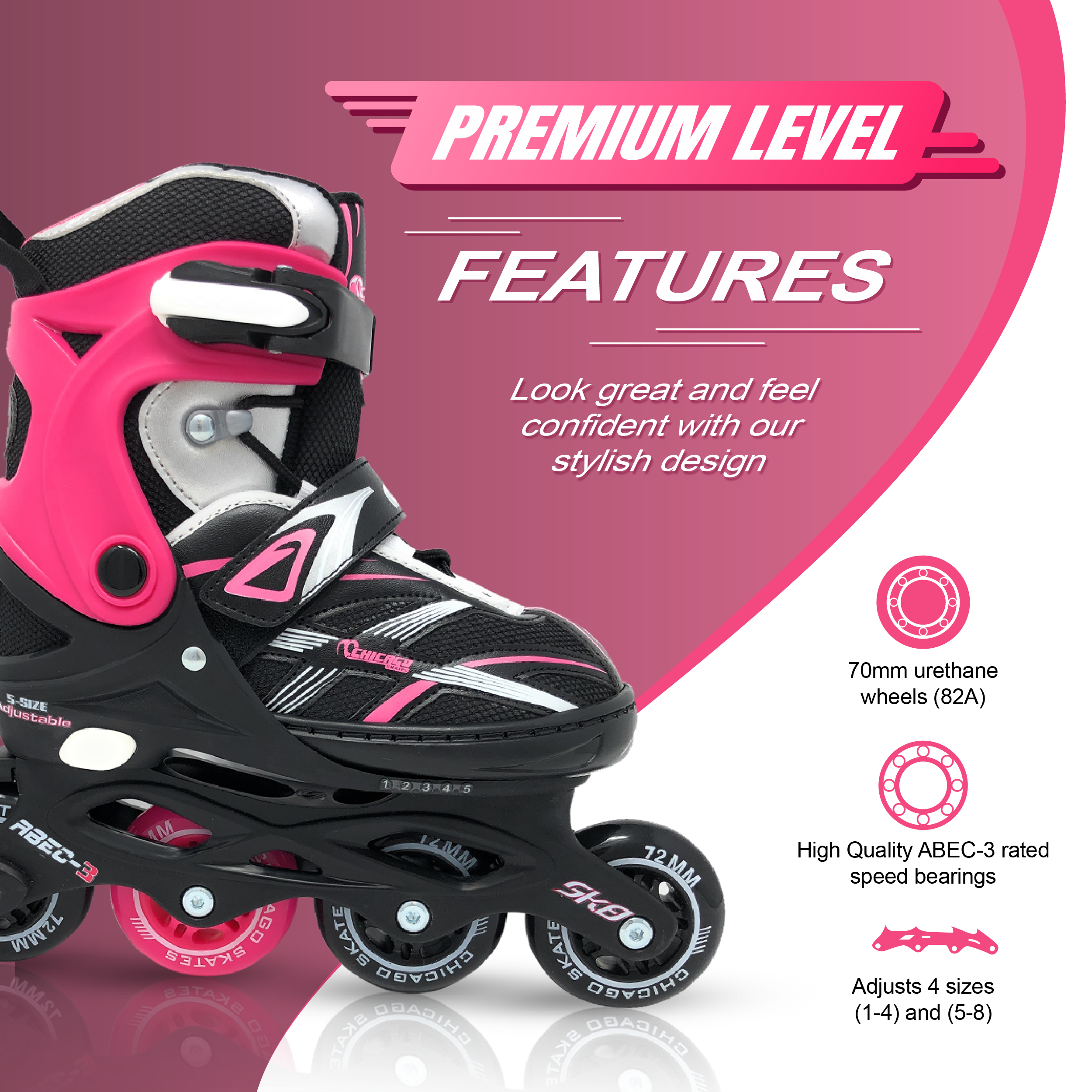 Chicago Adjustable Inline Skates