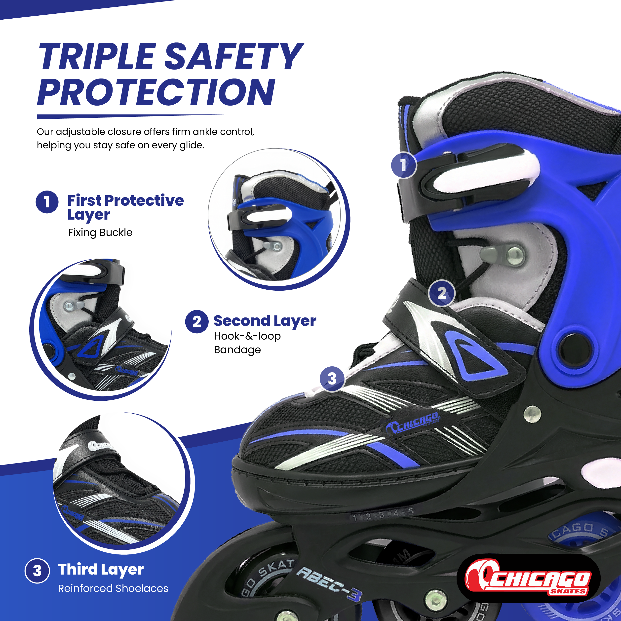 Chicago Adjustable Inline Skates