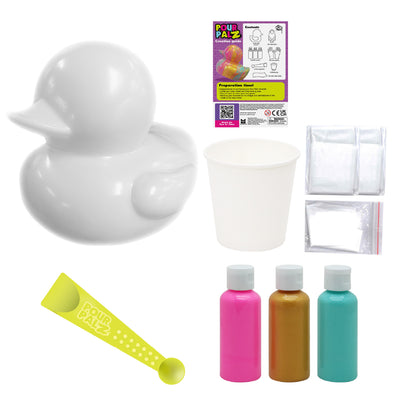 Pour Palz DIY Paint Pouring Kit - 1 XL Bear Figurine - Create Unique Marbled Art
