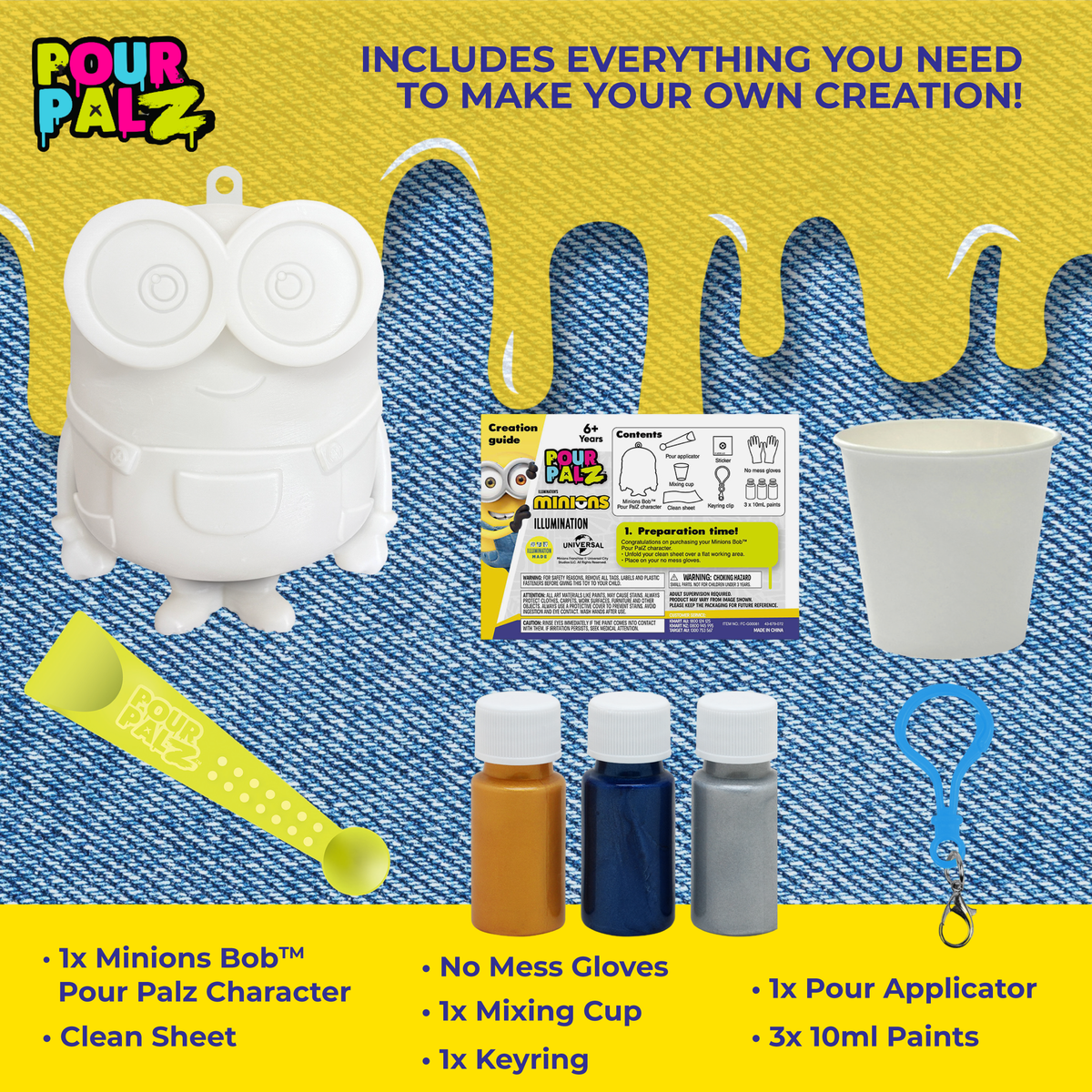 Pour Palz Bear Keychain