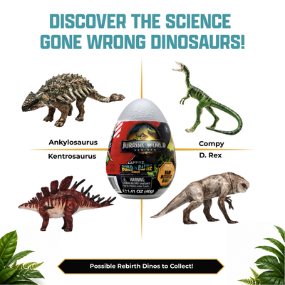 Jurassic World Captivz 2-Pack Surprise Eggs for Kids Ages 3+