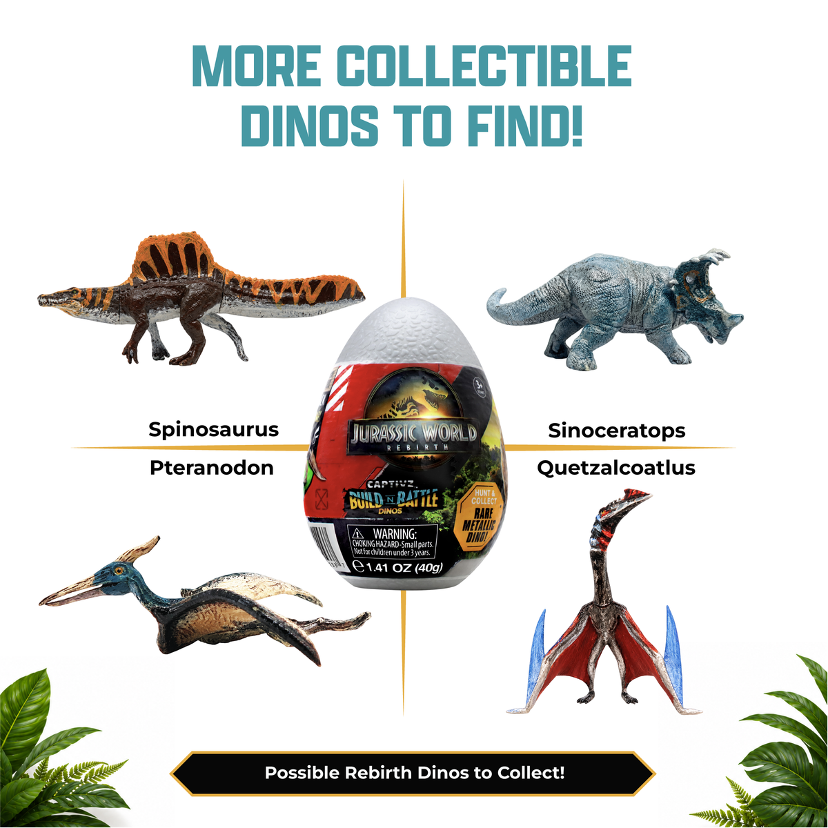 Jurassic World Captivz 2-Pack Surprise Eggs for Kids Ages 3+