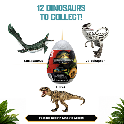 Jurassic World Captivz 2-Pack Surprise Eggs for Kids Ages 3+