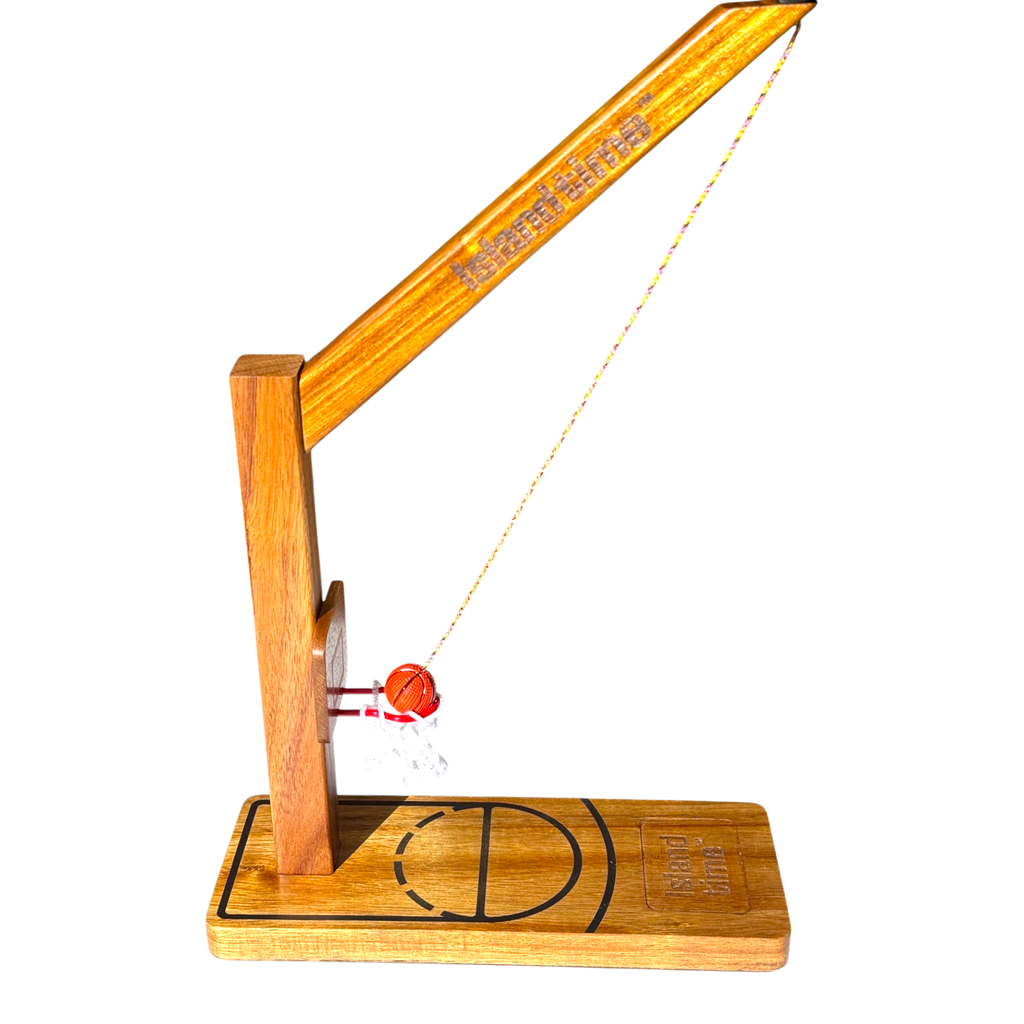 Island Time Sports Ring Toss Game - Outdoor Yard Beach Games for Adults and Family, Hook and Ring Games with String and Hooks for Indoor/Outdoor Use (1 Player Tabletop)
