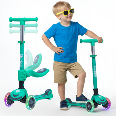 Skidee Y200 Scooter for Kids with LED Wheels
