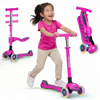 Skidee Y200 Scooter for Kids with LED Wheels