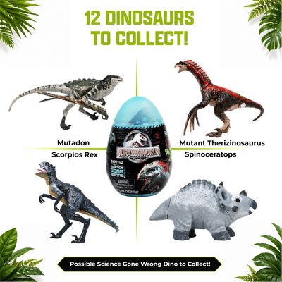 Jurassic World Captivz 2-Pack Surprise Eggs for Kids Ages 3+