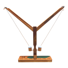 Island Time Sports Ring Toss Game - Outdoor Yard Beach Games for Adults and Family, Hook and Ring Games with String and Hooks for Indoor/Outdoor Use (2 Player Tabletop)