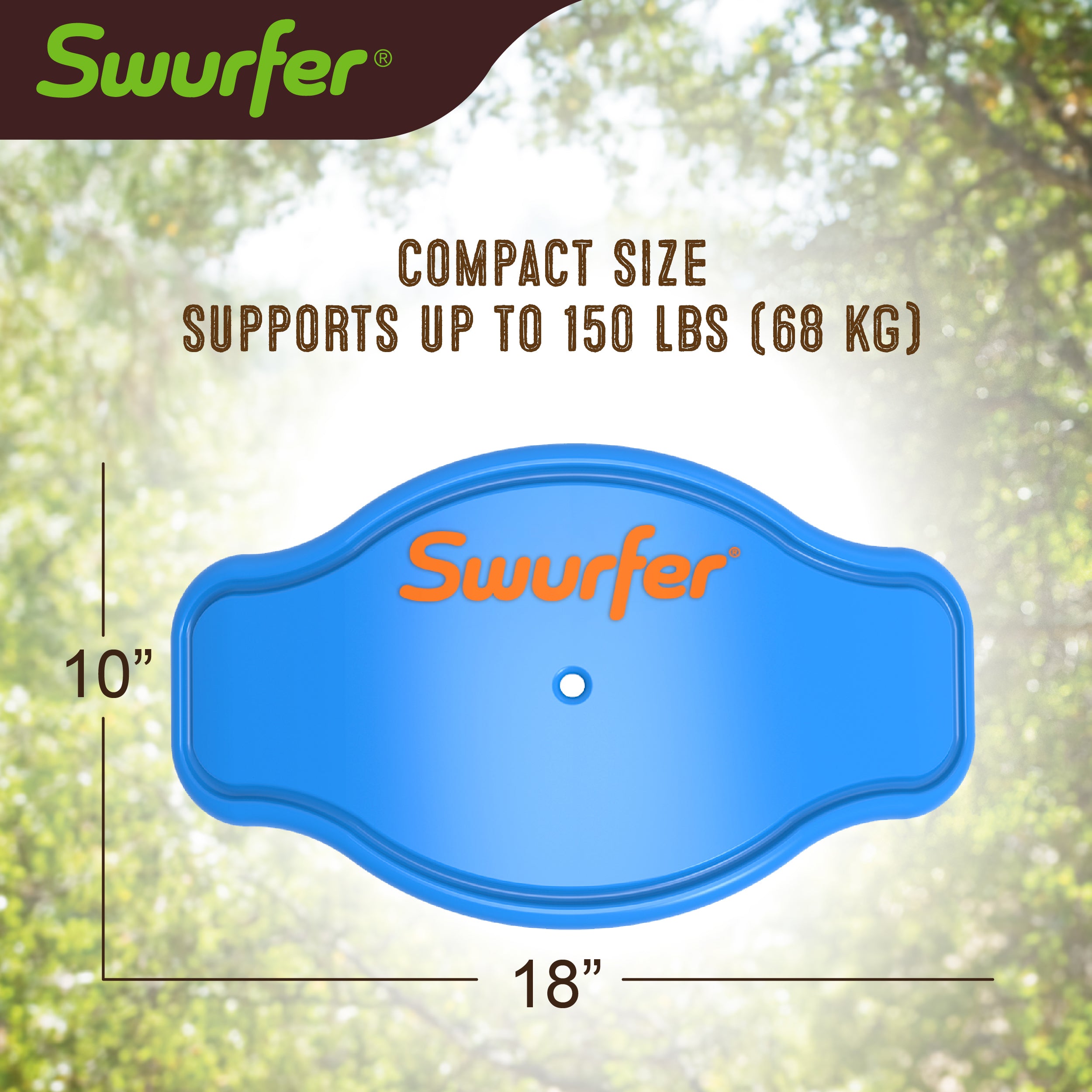 Swurfer Tree Swing - Plastic Swing Sets for Backyard, Outdoor Swing - Swingset Outdoor for Kids, Easy Installation