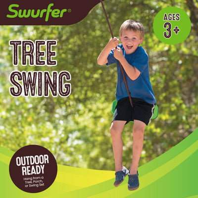 Swurfer Tree Swing - Plastic Swing Sets for Backyard, Outdoor Swing - Swingset Outdoor for Kids, Easy Installation