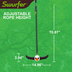 Swurfer Ninja Twister Swing Spins Set - 360° Twist Spin Toy, Swing Sets Accessories for Backyard, Kids Outdoor Play Toys, Slackline Attachment, Easy Install, Adjust Height, Durable,Up to 300lbs Eagle