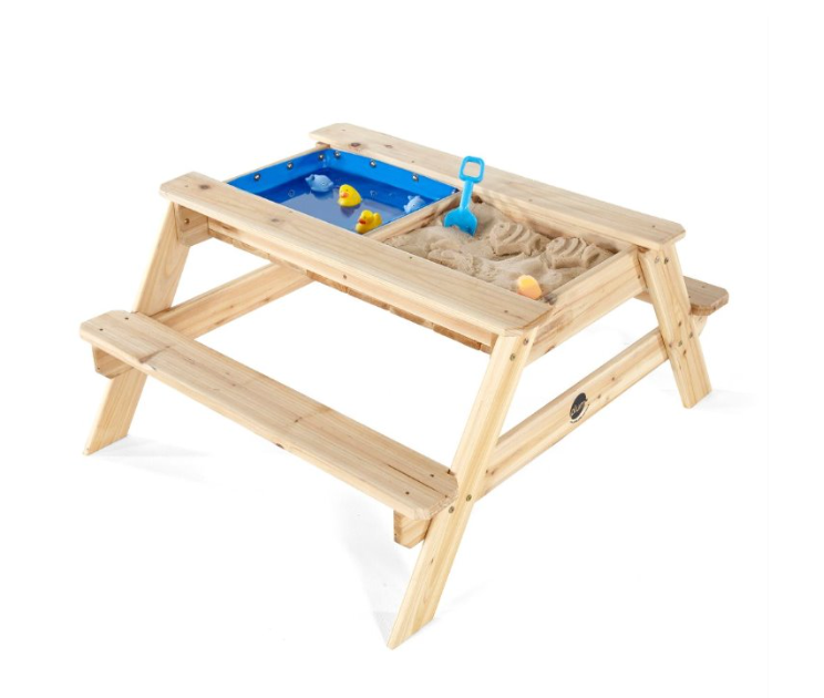 Plum® Surfside Wooden Sand and Water Picnic Table - Natural