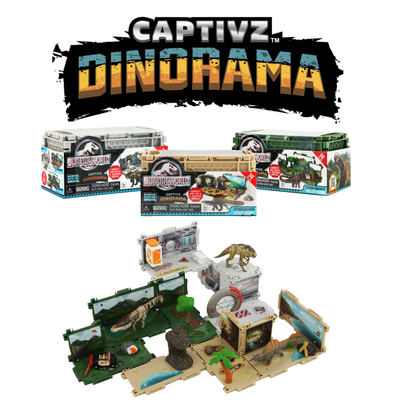 Jurassic World Dinorama Dinosaur Toys Playset for Kids Ages3+