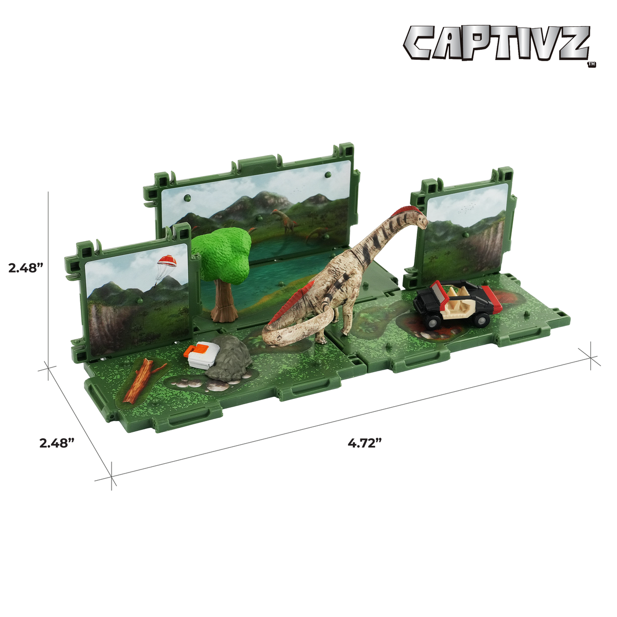 Jurassic World Dinorama Dinosaur Toys Playset for Kids Ages3+