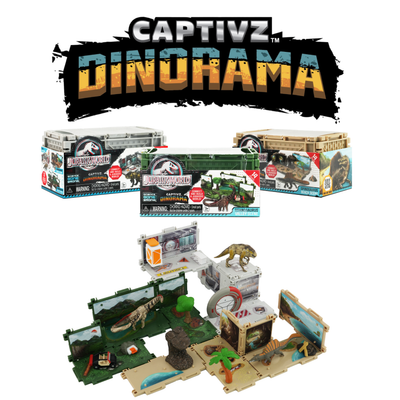 Jurassic World Dinorama Dinosaur Toys Playset for Kids Ages3+