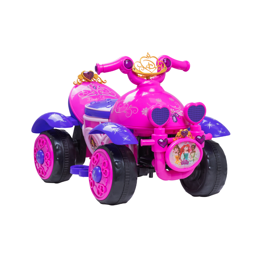 Disney 6V Premium Princess Quad - Pink