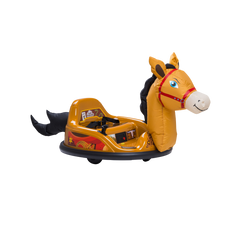 ImaginAir 6V Bumper Car with Auto-Inflated Brown Horse