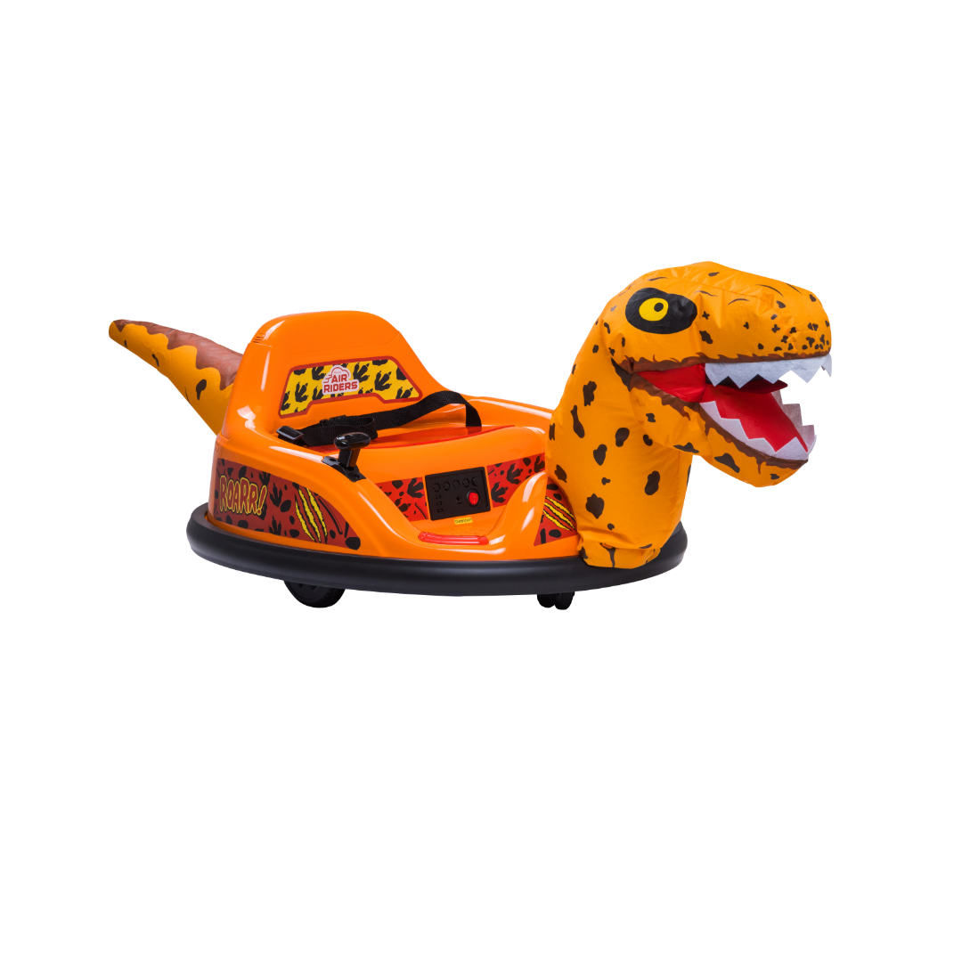 ImaginAir 6V Bumper Car with Auto-Inflated Orange Raptor
