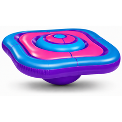 Playland 7.5 FT Inflatable Balance Platform for Kids – Bullseye Wobble Bounce Pad