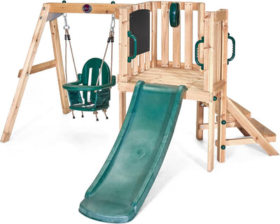 Plum Wooden Toddler Swing Sets for Backyard