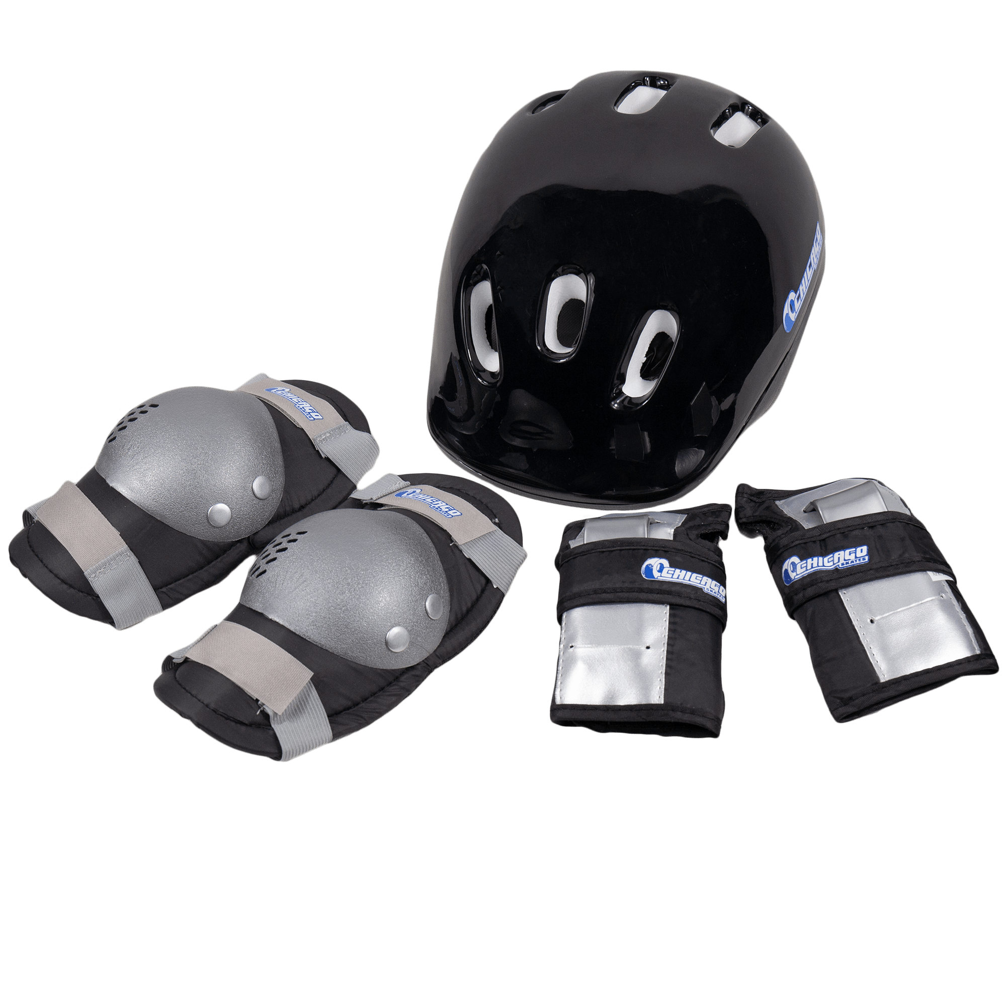 Chicago Boys Quad Roller Skate Set - Black/Blue - NSG Products