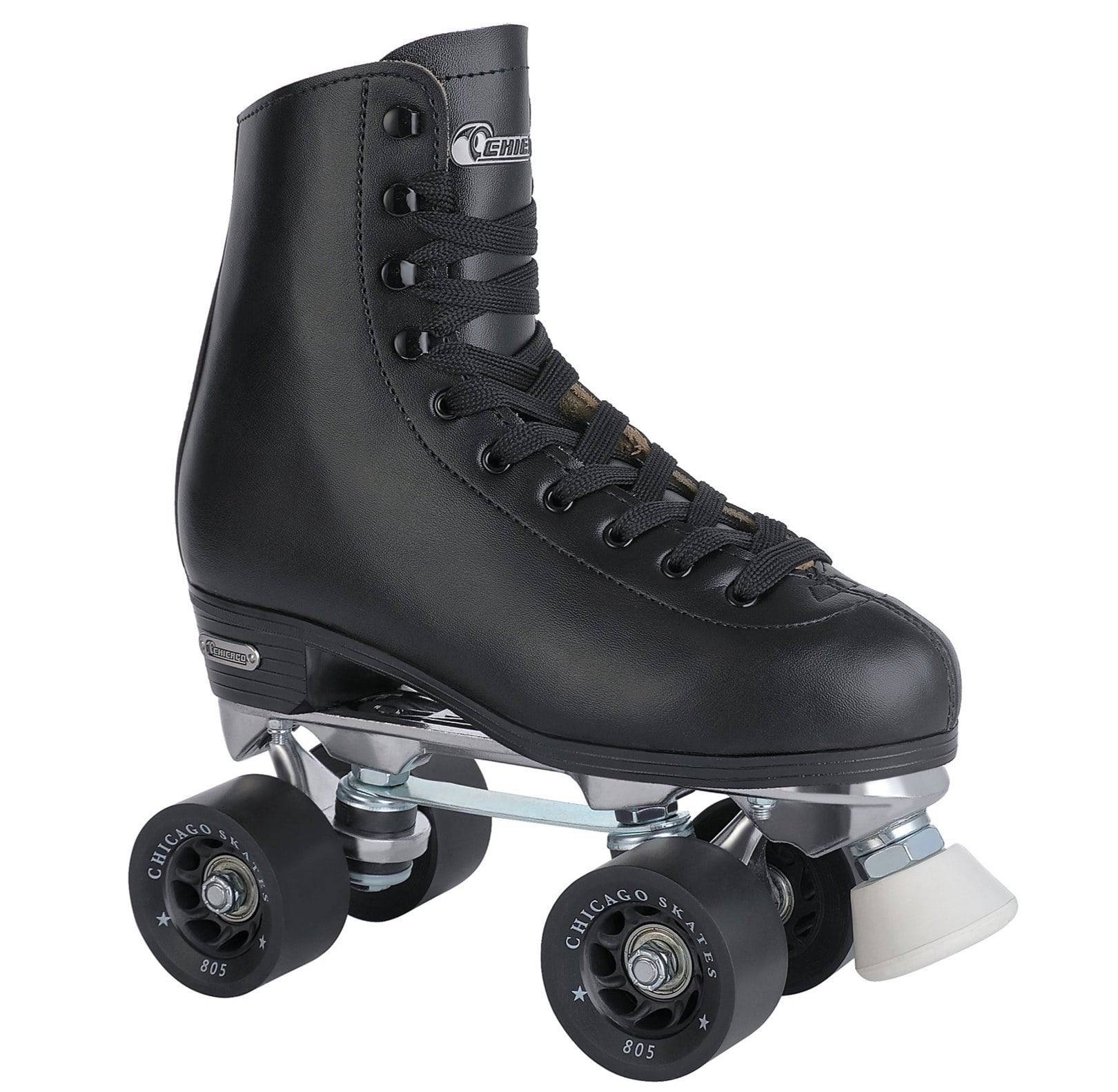 Chicago Men's Deluxe Leather Rink Skate - Black - NSG Products