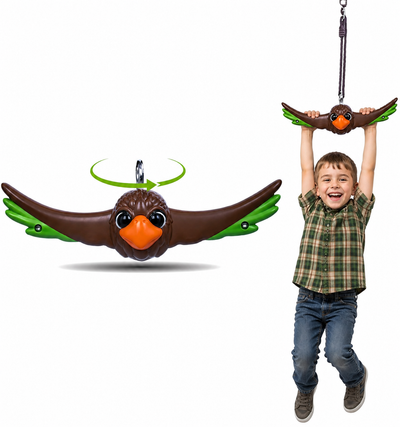 Swurfer Ninja Twister Swing Spins Set - 360° Twist Spin Toy, Swing Set Accessories for Backyard, Kids Outdoor Toys, Playground Hang Toys, Easy Install, Adjust Height, Durable, Up to 300lbs, Hawk