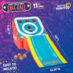 FunPark Inflatable Skee-Ball Game for Kids and Adults