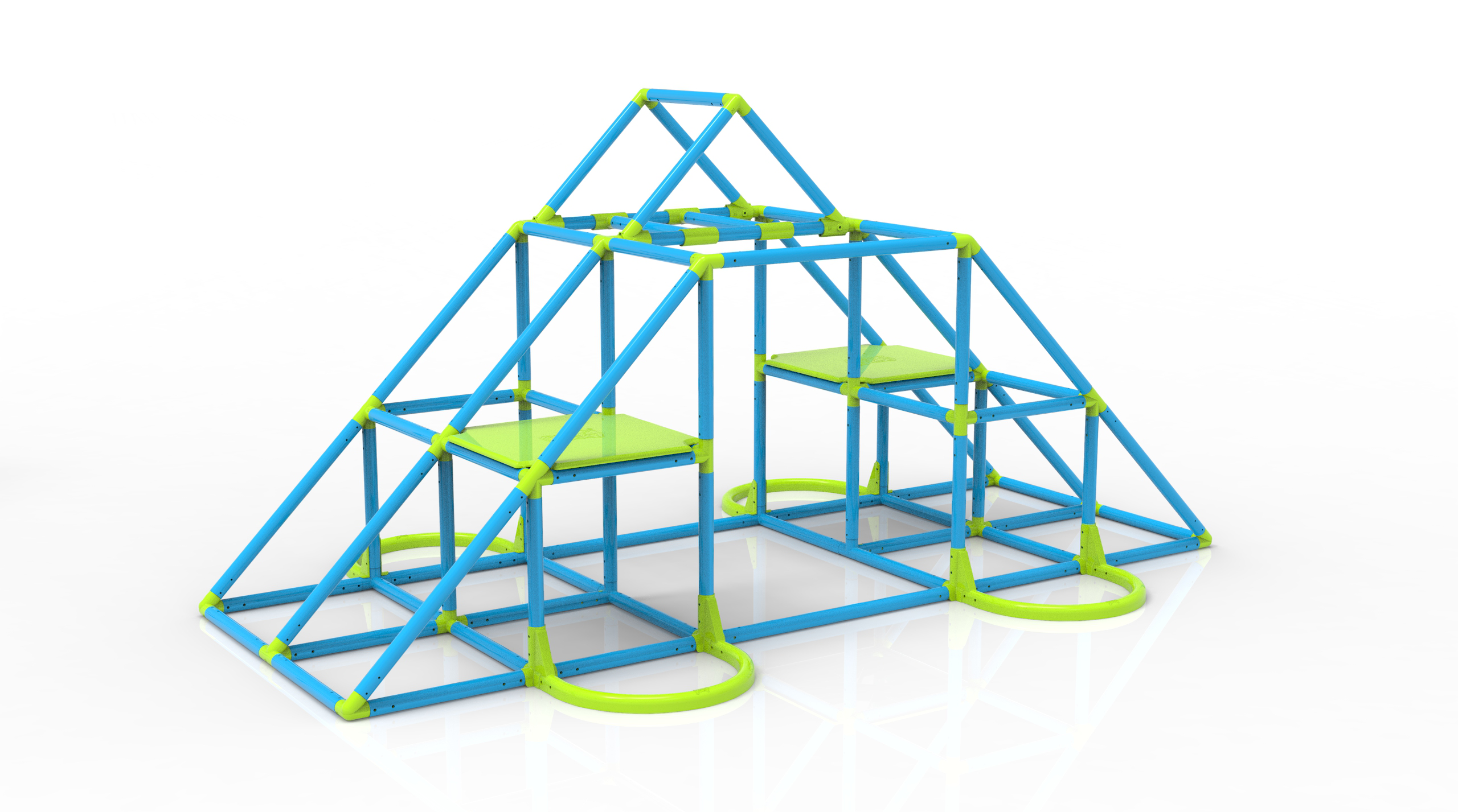 Eezy Peezy MEGA Pyramid Monkey Bar Climber