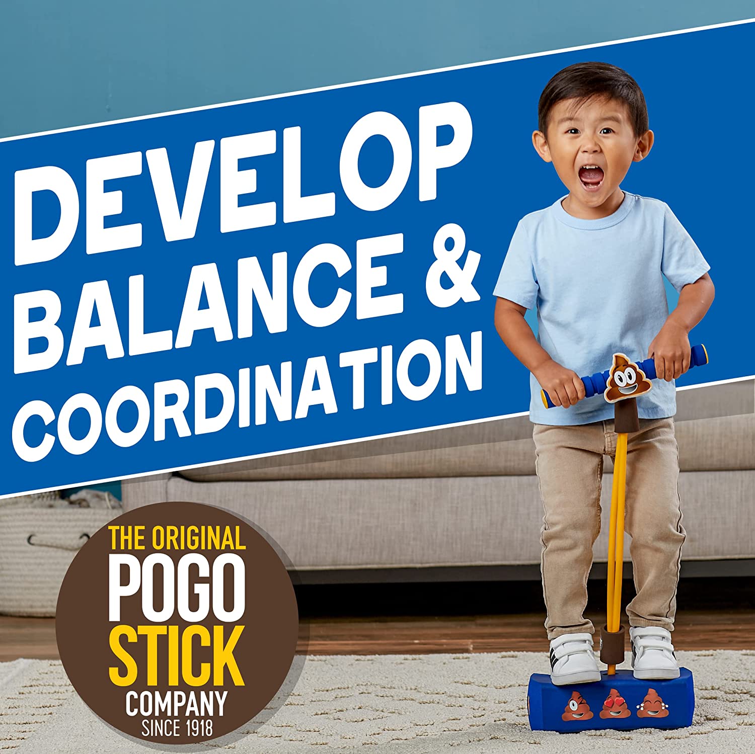 My First Flybar Pogo Stick, Light & Sound Kids Ages 3+ Up to 250lbs