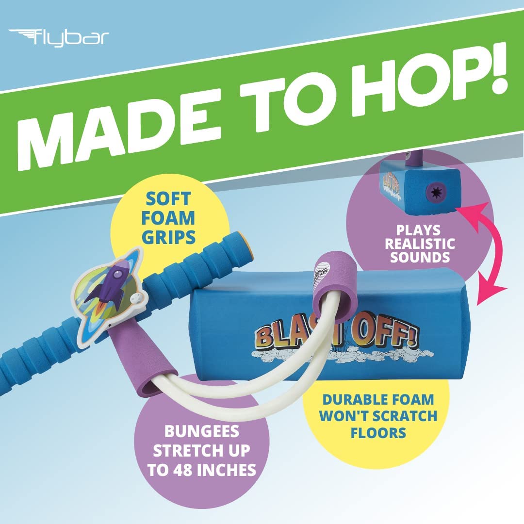 My First Flybar Pogo Stick, Light & Sound Kids Ages 3+ Up to 250lbs