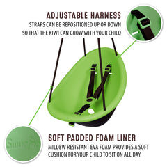 Kiwi — Your Child’s First Swing, Safe for Ages 9mo+