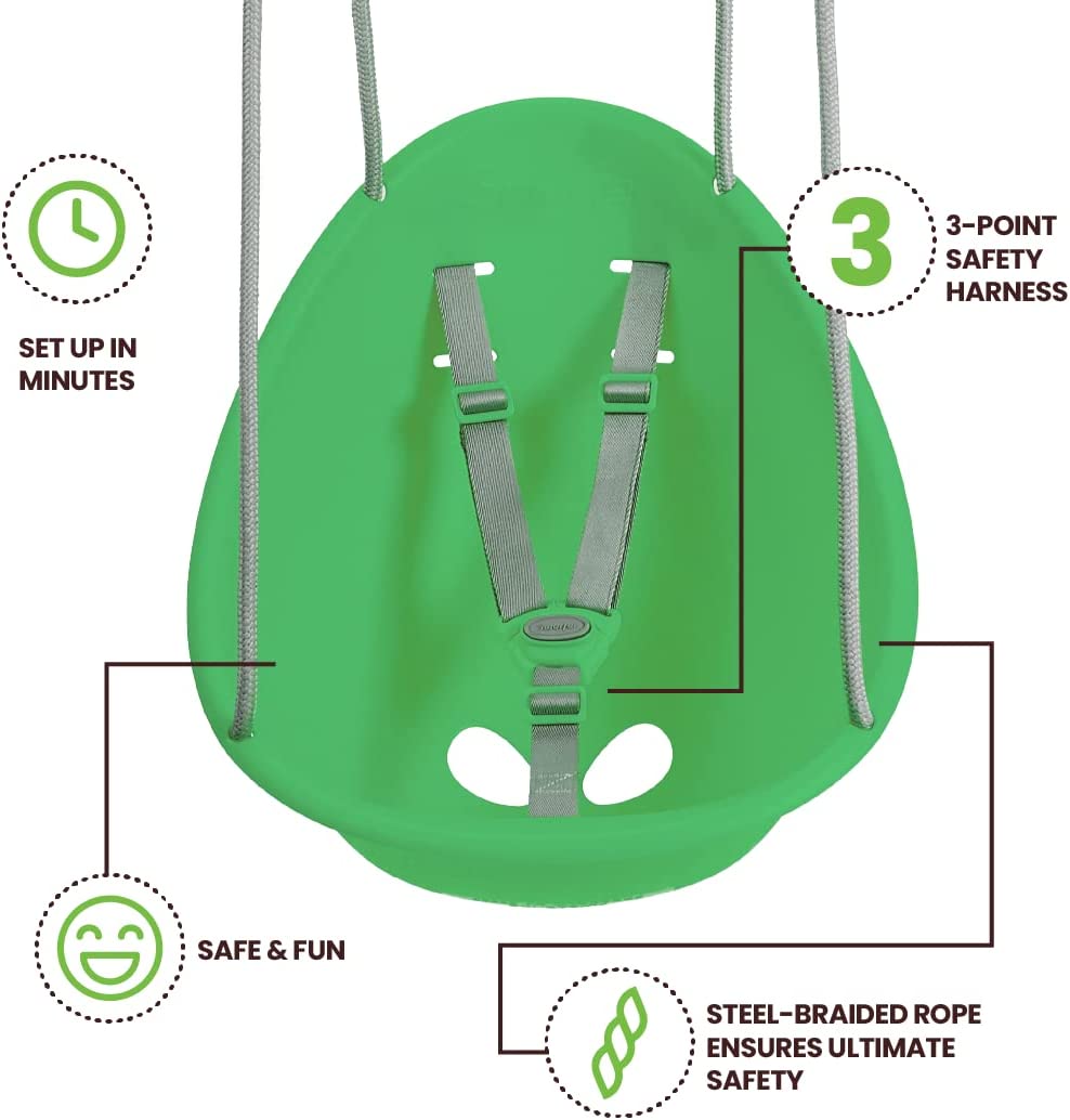 Swurfer Coconut — Your Baby's First Swing, Safe for Ages 6mo+