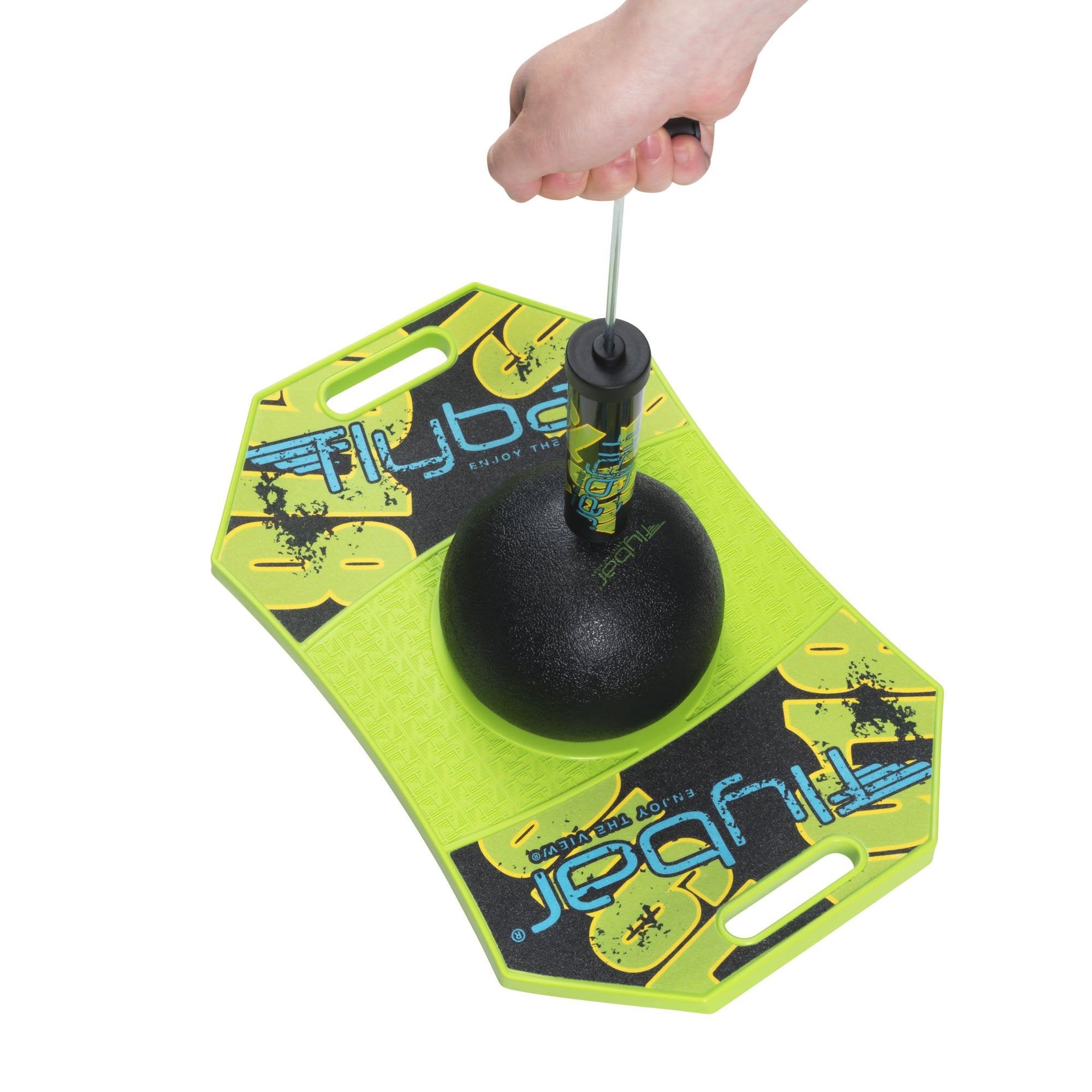 Flybar Pogo Trick Ball for Kids – Balance Bounce Board with Anti-Slip Deck – Pump Included - Indoor & Outdoor Toys for Boys and Girls Fun Way to Reduce Screen Time Supports up to 160 lbs – Ages 6+
