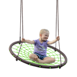 Load image into Gallery viewer, 40&quot; Spider Rider Woven Rope Web Swing, Holds up to 4 Kids