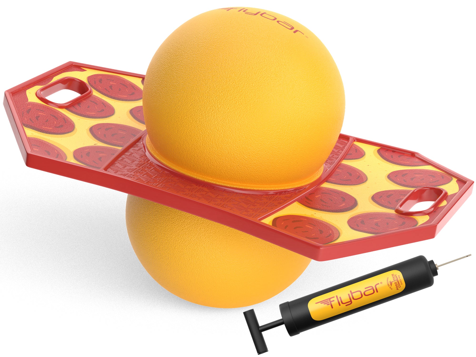 Flybar Pogo Trick Ball for Kids – Balance Bounce Board with Anti-Slip Deck – Pump Included - Indoor & Outdoor Toys for Boys and Girls Fun Way to Reduce Screen Time Supports up to 160 lbs – Ages 6+