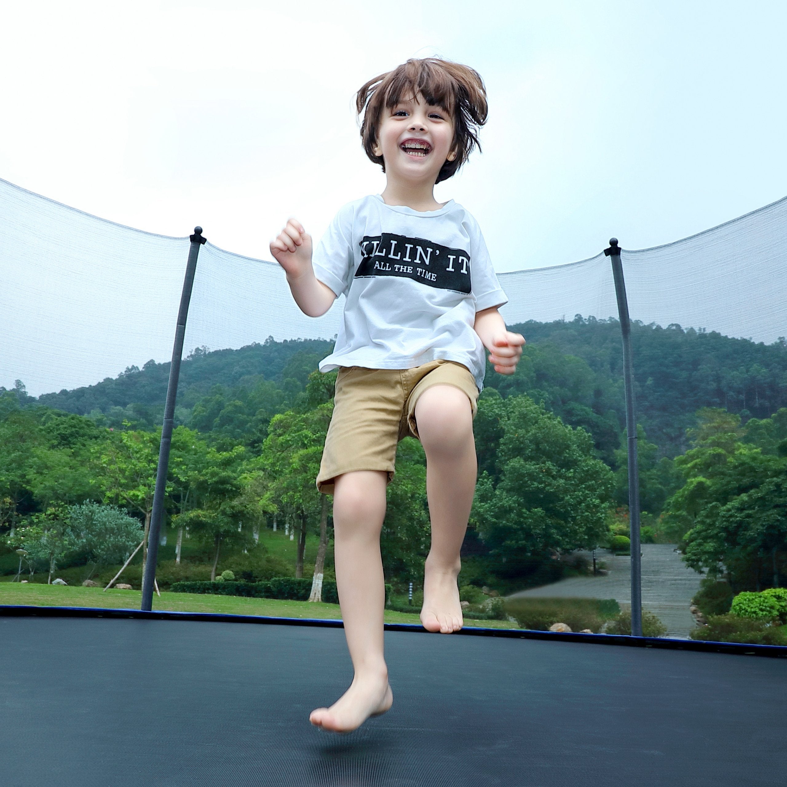 Masters of Bounce - 15FT Easy-Build Trampoline, Ages 6+