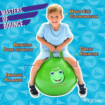 Pogo Pals Froggy Bouncy Hopper Ball, Indoor/Outdoor, Kids ages 3+