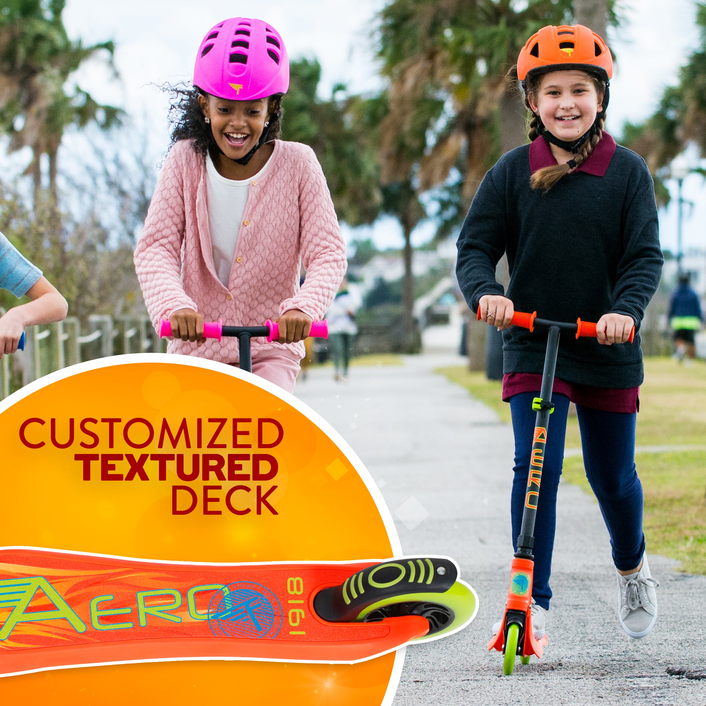 Aero 2-Wheel Kick Scooter with Light Up LED Wheels