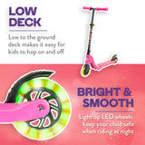 Load image into Gallery viewer, Aero 2-Wheel Kick Scooter with Light Up LED Wheels