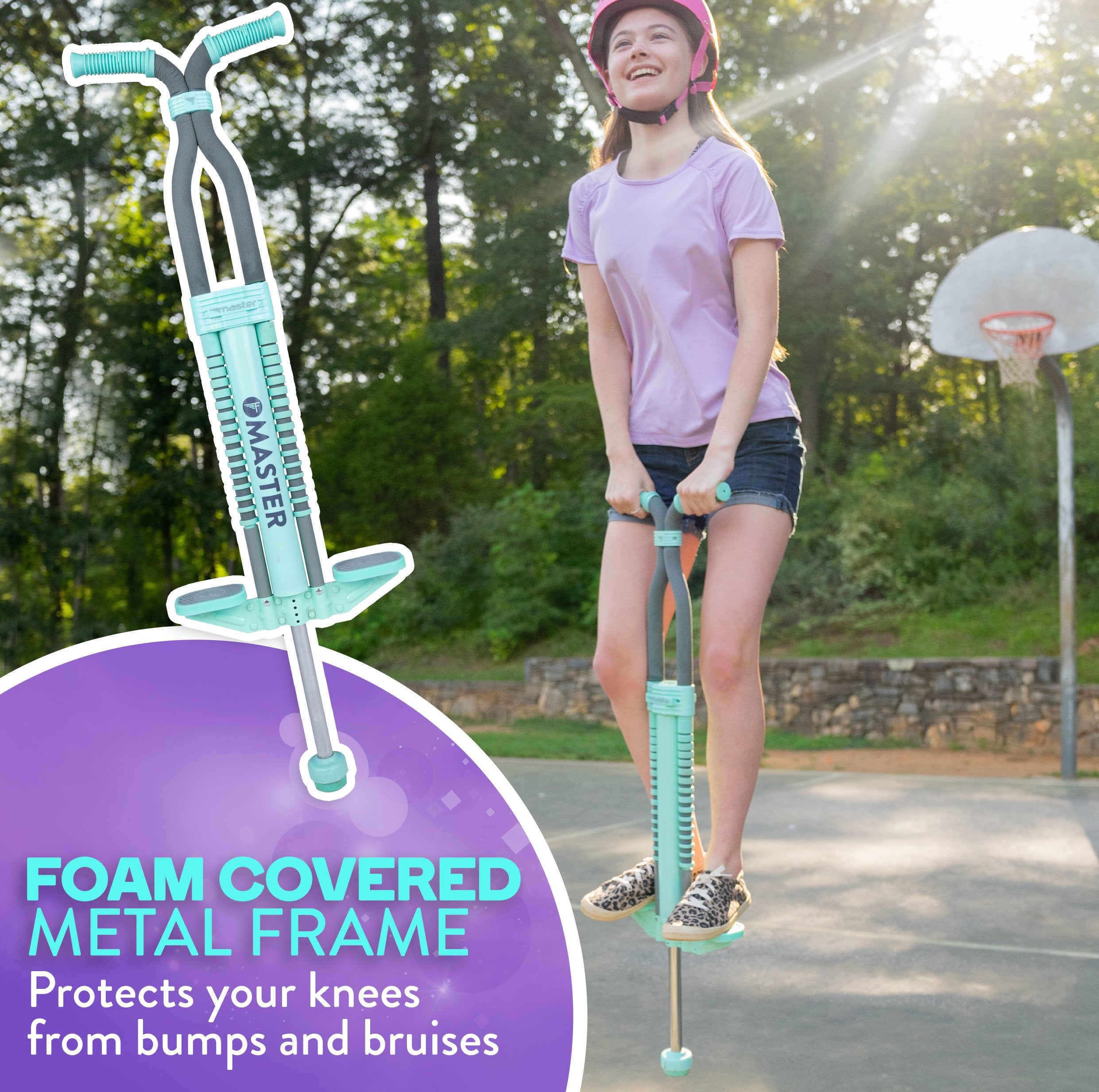Original Foam Master Pogo Stick, Kids 9+, 80-160lbs