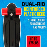 Load image into Gallery viewer, 22&quot; Grip Tape Plastic Complete Skateboard - Flybar1