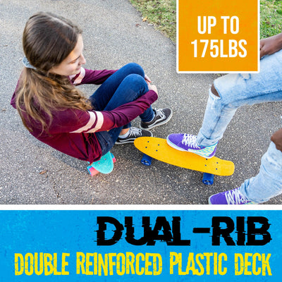 22" Plastic Complete Skateboard - Flybar1