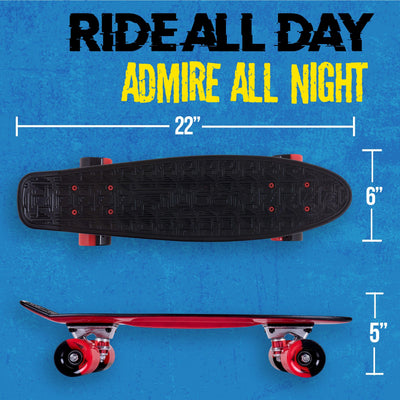 22" Plastic Complete Skateboard - Flybar1