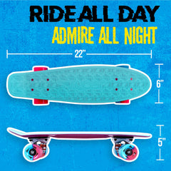 22" Plastic Complete Skateboard - Flybar1