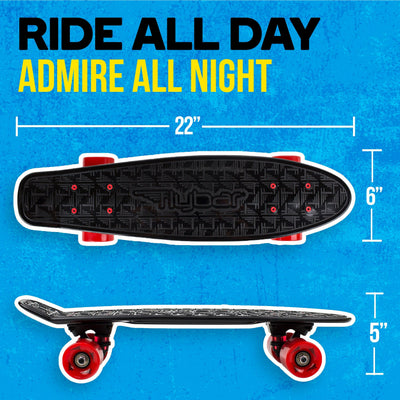 22" Plastic Complete Skateboard - Flybar1