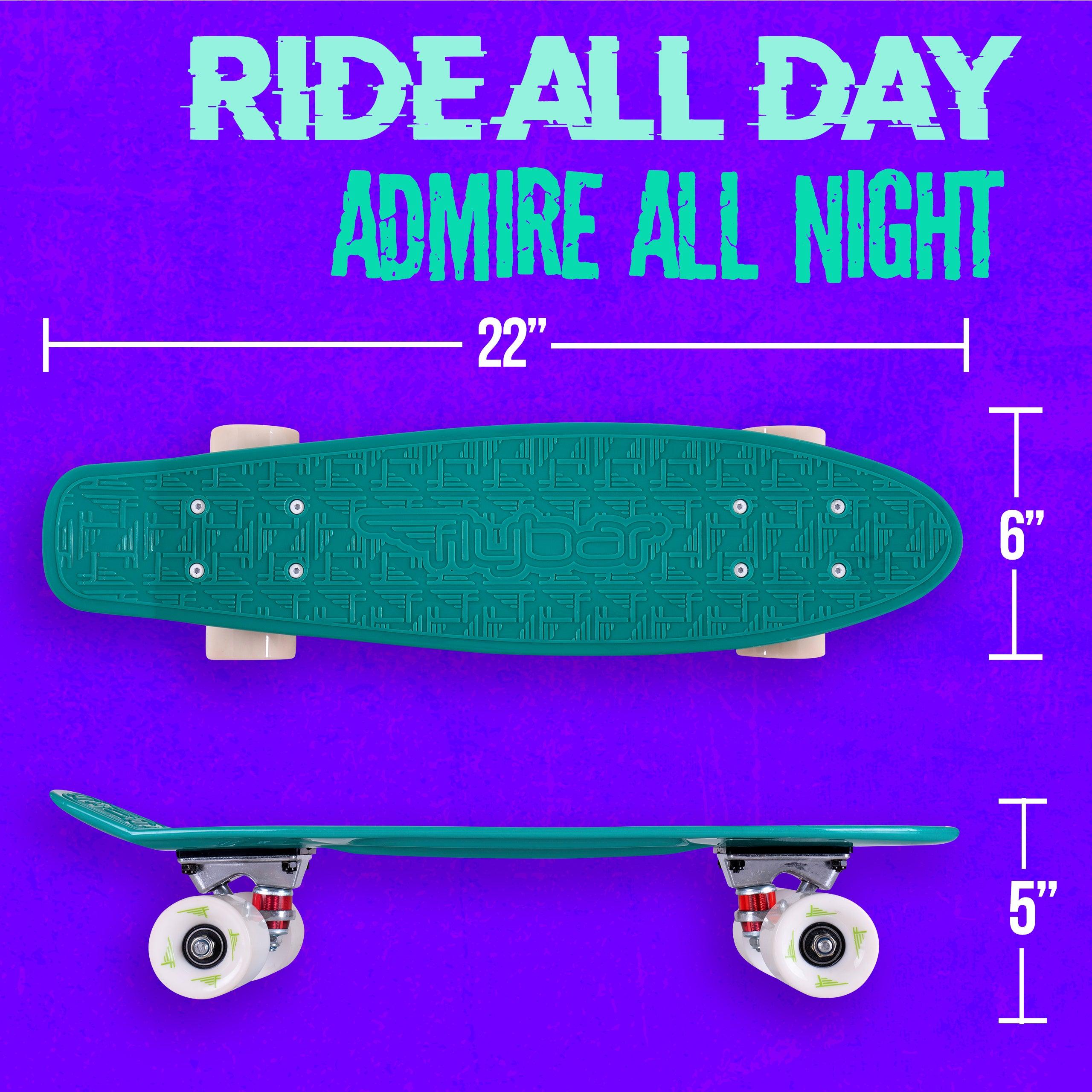 22" Grip Tape Plastic Complete Skateboard - Flybar1