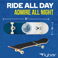 31" Double Kick Skateboard for Ages 6+