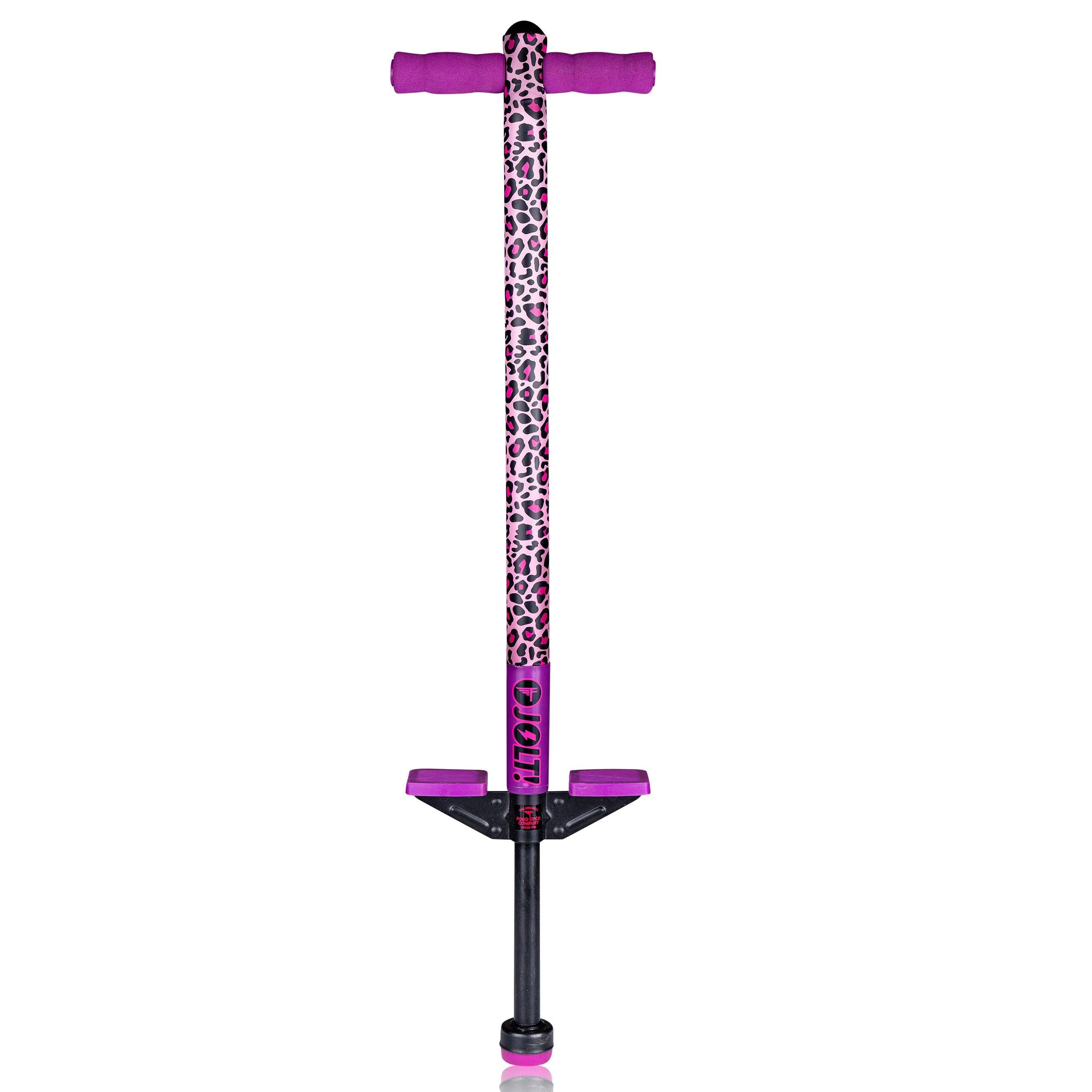 Jolt Foam Covered Pogo Stick Kids Ages 6 for Beginners spring Leopard Pogo Stick