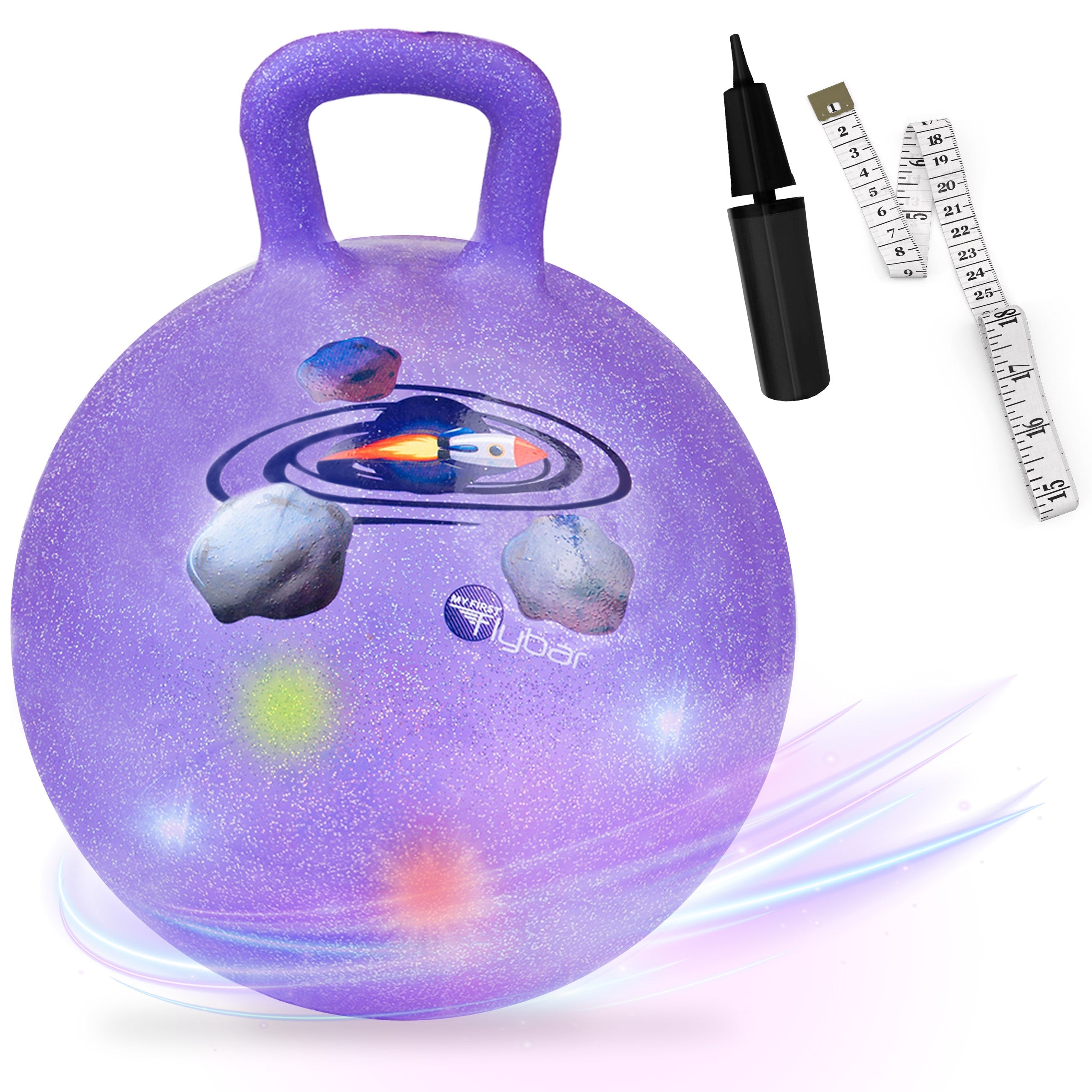 LED Light Up Dance Party Hopper Ball, Indoor/Outdoor, Kids 3+